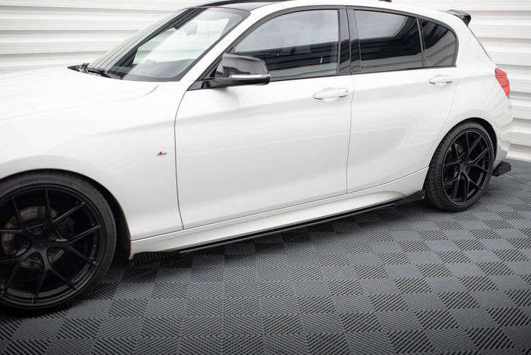 Street Pro Side Skirts Diffusers V.2 + Flaps for BMW 1 F20 M135i / M140i / M-Pack